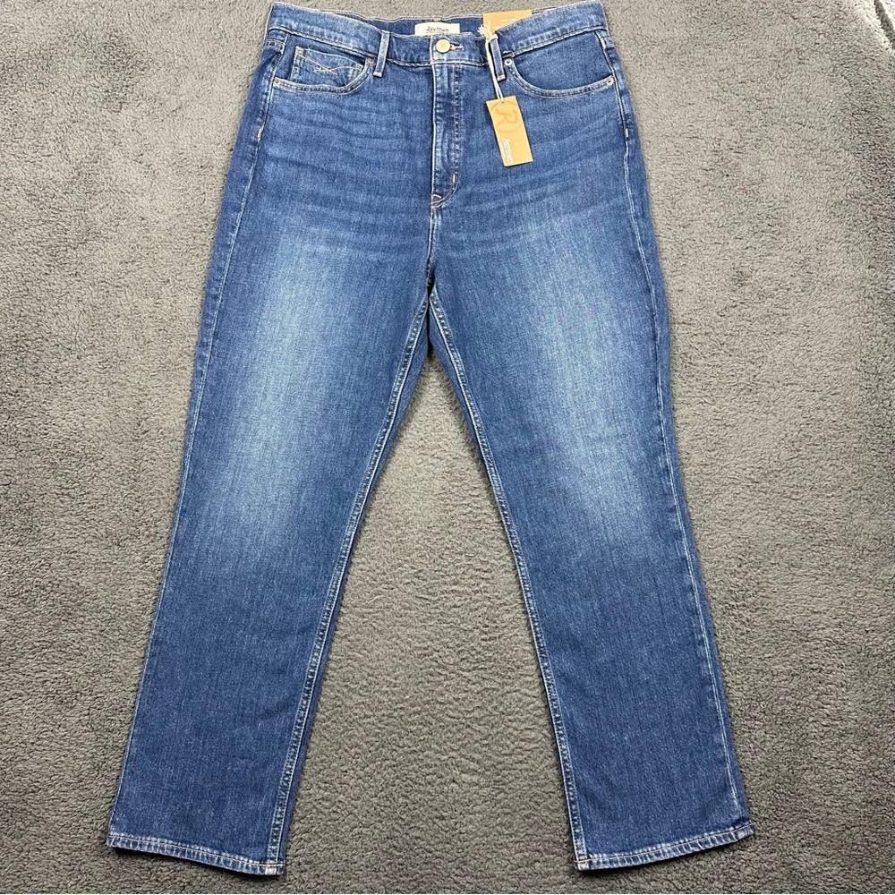 Revtown Jeans Womens Size 33 Blue Classic Straight Everyday Indigo Denim NWT